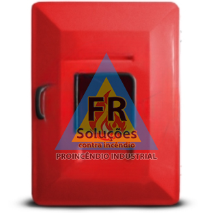 ABRIGO PARA MANGUEIRA DE INCÊNDIO (HIDRANTE) EM FIBRA DE VIDRO 70X50X25 CM
