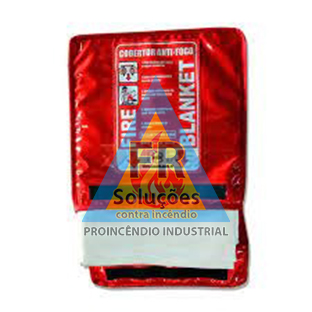 Cobertor antichama de Fiberglass e Sílica 1,00 x 1,00 metro