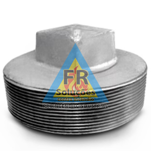 Plug bujão galvanizado 4 polegadas