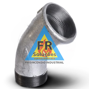 Curva galvanizada 45º macho/fêmea 3 polegadas