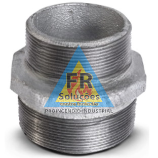 NIPLE DUPLO DE REDUÇÃO GALVANIZADO 4 X 3 POLEGADAS